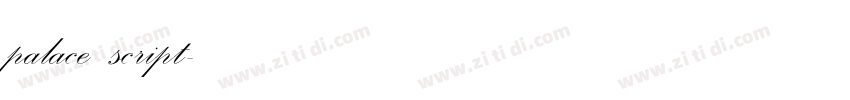 palace script字体转换